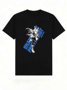 Camiseta de manga corta con cuello redondo suave y casual de verano para mujer, tops para salir, vintage, Gen Z, tops, curvas, ropa Y2K, algodón, Italia, Grecia, tops de mujer, tops bonitos, camisetas gráficas, conjuntos de primavera, estilo callejero americano, casual deportivo, estilo unisex, estilo casual urbano, casual, jersey, camisetas holgadas, ropa de calle retro, estilo de los 90, estilo de los 2000, subcultura, estilo europeo, tops negros, tops blancos, conjuntos de fiesta de los 90. Negro - Negro - Ver 5