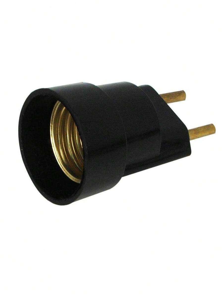 Soquete/Bocal Porta Lampada C/Pino/Plug Macho Foxlux - Entrada do Brasil (220V) - Visão 1