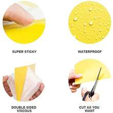 Gideal 20-Pack Dual-Sided Yellow Sticky Traps For Flying Plant Insect Such As Fungus Gnats, Whiteflies, Aphids, Leafminers,Thrips - (6x8 Inches, Included 20pcs Twist Ties) - 20-pack - View 7
