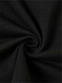 Lightweight Black T-Shirt With Dog Paw Print And Heart Motifs, Perfect For Leisure Outings, As Loungewear, Or For Gatherings Of Animal Lovers. Made From Soft And Breathable Fabric, Ideal For Casual Summer Wear. - Black - View 4