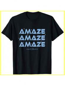 Free T-Shirt With The Project Hail Amaze Typography Repeat Mary Poster - Black - View 8
