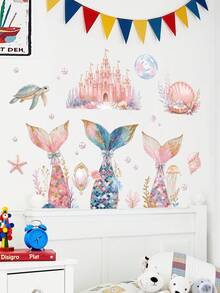2pcs Bless Wall Stickers, Daughter's Room Wall Decor, Birthday & Party Wall Decals - 69321-fin Dream - View 2