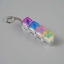 1pc Mechanical Keyboard Replacement Keycap | Keycap Collector's Item, Modern Style Keychain Pendant, 2-In-1 Men's Keychain, Adult Gift, New Year Gift, Suitable As Backpack Pendant - Color - View 8