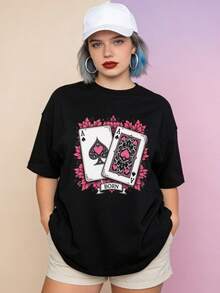 Women T-Shirts - 黑色 - 查看 4