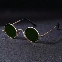 Gafas de moda con montura pequeña y retro, gafas de moda redondas de estilo hip hop unisex, vintage para todas las estaciones - Multicolor - Ver 2