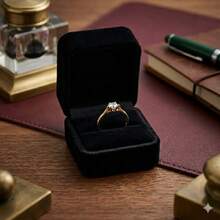 Stainless Steel Silver Solitaire/Stacking Ring With Colored Zirconia Stone, 4mm, For Graduation Or Debutante Parties. - 白色 - 查看 2