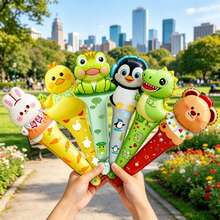 7 Handheld Balloons, Patterns Include Penguin, Bear, Yellow Duck, Dinosaur, Frog And Rabbit, Suitable For Birthday Party, Anniversary, Wedding And Engagement, Gender Reveal, Special Events, Baptism And Easter And Halloween - Handheld Balloon Set - View 4