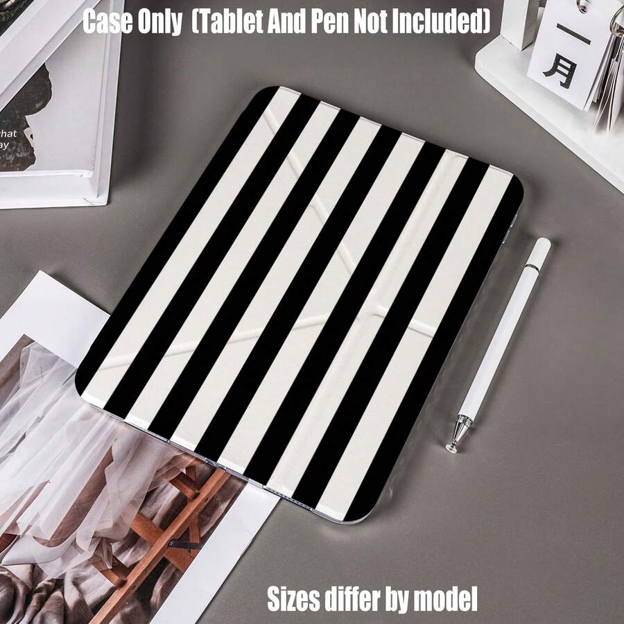 Ốp bảo vệ dạng gập chữ Y bằng acrylic trong suốt cao cấp có khe đựng bút chì. Phiên bản cổ điển sọc dọc đen trắng dạng gập chữ Y bằng acrylic trong suốt cao cấp. Ốp bảo vệ dạng gập chữ Y bằng acrylic trong suốt cao cấp màu đen trắng cổ điển. Đặc điểm của ốp bảo vệ máy tính bảng: Thiết kế chân đế gập ba hình chữ Y, chức năng tự động tắt/mở màn hình thông minh, bảo vệ toàn diện, chất liệu khung thân thiện với da, khung chống rơi bằng túi khí. - Nhiều màu - Xem 1