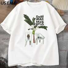 DebiTirarMasFotos T-Shirt For Men And Women, DTMF Latin Music T-Shirt, Casual Pure Cotton Short-Sleeved Printed. - trắng - Xem 2