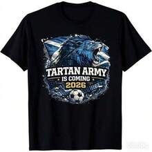 Fashionable Printed Casual T-Shirt Scotland Football Fan T-Shirt | Scottish Flag Lion Tee, 2026 Soccer Apparel, Tartan Army Top, Casual Crew Neck, Regular Fit, Printed Pattern, Slight Stretch Fabric Funny Gift Shirts For Men Oversize T-Shirts Men Original Gifts T Shirt Men 2026 New In Tops Funny Ugus T-Shirts Anime Things Gym Clothing Men Man Clothes Men's Cropped Football Shirts 2026 100% Cotton 1PC 180g Patterned Printed Short Sleeved Top T-Shirt Comeback Performance, Available As A Slogan Shirt, Quote Shirt, With Minimalist Graphic Design Or Funny Motif. Ideal For Beach Parties, Surfing, Picnics Or As A Gift. Perfect As An Airport Outfit And For Every Season: Spring, Summer, Autumn And Winter. Airport Outfit Suitable For Every Season: Spring, Summer, Autumn, And Winter. VBII - Black - View 6