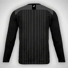 Men's Striped Long-Sleeved T-Shirt With A Boat Neck, Made From Basic Non-Stretch Polyester Knit Fabric, Regular Length. - Hockey - View 3