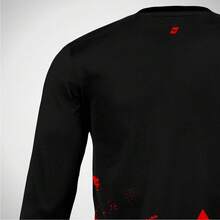 Men's Regular Length Crew Neck T-Shirt In Polyester With A Red Graphic Print. - Soccer - View 2