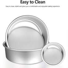 4/6/8/10 Inch Round Cake Mold - With Removable Bottom, Anodized Aluminum, Wear-Resistant, Scratch-Resistant, High-Temperature Resistant, Easy Release, Reusable, Suitable For Kitchen Baking Multi-Layer Cakes, Mousse Cakes, Cheesecake Baking Pans, Suitable For Eid Al-Adha, Ramadan, Eid Al-Fitr, Christmas, Halloween, Valentine's Day, New Year, Wedding, Birthday And Other Holiday Kitchen Baking Accessories - Silver - View 12