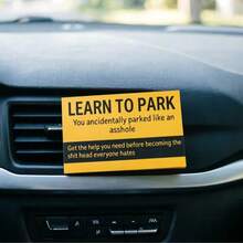 50 pièces Cartes de rappel de stationnement amusantes, autocollants d'avertissement de stationnement illégal, cartes d'infraction de stationnement humoristiques - Carte de stationnement pour comportements amusants - Voir 6