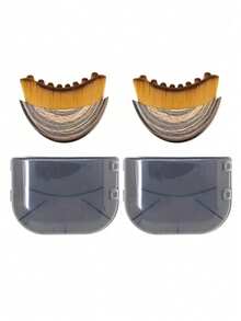 2PCS Lymphatic Contour Face And Body Brushes, The Lymphatic Drainage Massager For Face, Chin & Jawline Sculpting, Ergonomically Designed To Fit The Skin Precisely, Portable Beauty Tool(Continuous Use Will Show Results),Beauty,Skin Care Products,Spa,Self Care,Skin Care Tools,Face Care,Esthetician Supplies,Massage,Face Massage Tool,Face Roller - 咖啡棕 - 查看 15