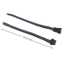 5 Pairs AB Male/Female 4-Pin Connector Cables, RGB LED Strip Aerial Connection Extension Wires - 5 Pairs - View 3