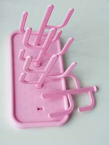Rak Pengering Botol Multifungsi dengan Penahan Dot, Rak Pengering Produk Anak, Rak Penyimpanan Botol dan Pengering Dot - MultiWarna - View 7