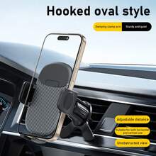 Giá đỡ điện thoại gắn khe gió ô tô, giá đỡ điện thoại xoay được có móc, giá đỡ điện thoại định vị đa chức năng. - Một kích cỡ phù hợp cho tất cả - Xem 10