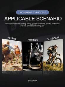 1pc Adjustable Patellar Tendon Knee Strap, Suitable For Running, Hiking, Basketball, Fitness And Other Sports - Multicolor - View 5