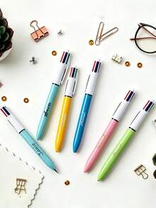 Bút bi nhiều màu in logo theo yêu cầu, bút quà tặng cao cấp 4 màu, bút bi rút tùy chỉnh, thích hợp để viết nhật ký, văn phòng, trường học, y tá, ghi chú | Các ngày lễ như Ngày của Mẹ, Sinh nhật, Ngày Nhà giáo, Giáng sinh, Halloween | Khen thưởng nhân viên văn phòng, đội nhóm | Đồ dùng học tập, vật dụng cần thiết cho năm học mới. - Nhiều màu - Xem 2