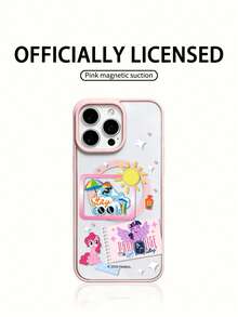 MY LITTLE PONY Ốp lưng điện thoại sạc không dây từ tính chính hãng, tương thích với GALAXY S23, GALAXY S24, GALAXY S25, Apple iPhone 17, 17 Air, 17 Pro, 17 Pro Max, 11, 12, 13, 14, 15, 16 Pro, 16 Pro Max, 14 Plus, 15 Plus, 16 Plus, 15 Pro Max, 16 Pro, 16 Pro Max, XR, XS Max, X - Hồng - Xem 1