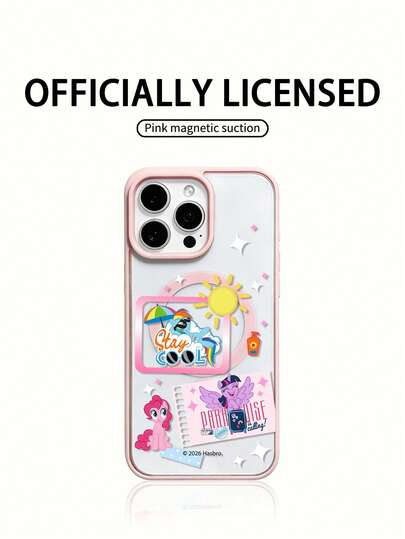 Hasbro MY LITTLE PONY Ốp lưng điện thoại sạc không dây từ tính chính hãng, tương thích với GALAXY S23, GALAXY S24, GALAXY S25, Apple iPhone 17, 17 Air, 17 Pro, 17 Pro Max, 11, 12, 13, 14, 15, 16 Pro, 16 Pro Max, 14 Plus, 15 Plus, 16 Plus, 15 Pro Max, 16 Pro, 16 Pro Max, XR, XS Max, X