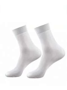 1/10/20/30 Pairs Men's Silk Socks, Anti-Odor Breathable Deodorizing Mid-Calf, Thin Business Summer Socks - Multicolor - View 27
