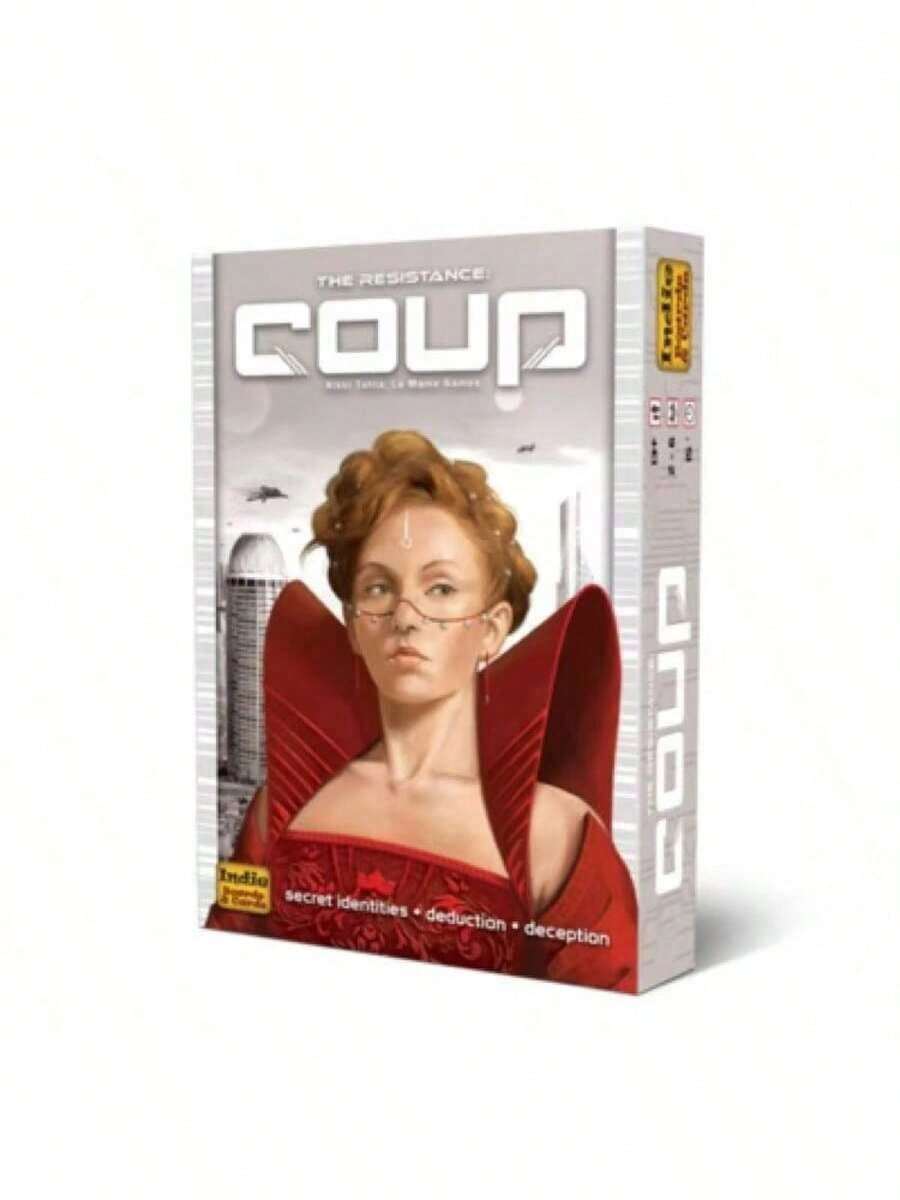 COUP City Coup Board Game - 2-6 Player Party Strategy Game, Quick Setup, 15 Minute Turns Of Fun, Family Game Night, Ages 14+, Standalone Board And Cards, Paper Materials - White - View 1