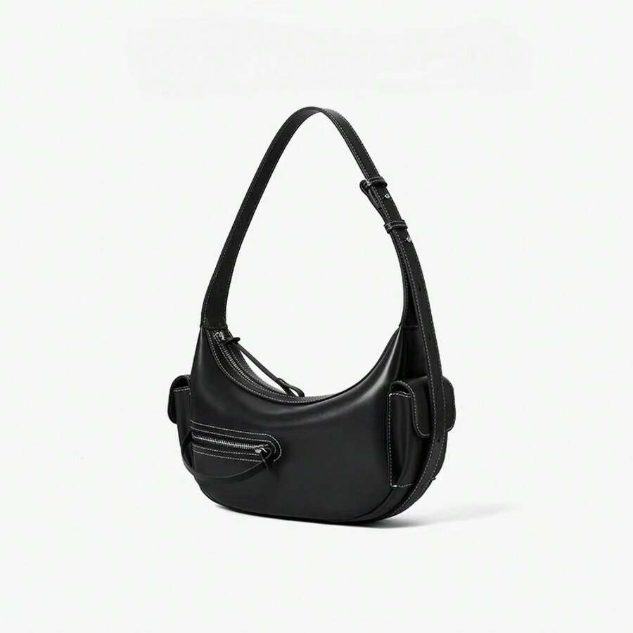 Crescent Bag - Elegant Black - View 1
