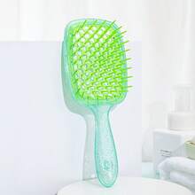 Peine hueco ligero, cepillo de masaje para el cuero cabelludo, cepillo para peinar el cabello, para desenredar el cabello, adecuado para todo tipo de cabello, suministros de salón & belleza, artículos de regreso a la escuela, esenciales de viaje & vacaciones, accesorios para el cabello, cepillo para bordes, cepillo para el cabello, herramientas para el cabello - Multicolor - Ver 14