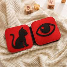 Black-Red-Black-White Visual & Cognitive Cloth Book, Colorful Design, Embedded Rich Patterns & Interesting Shapes, Helps Baby's Cognitive Development, Tear-Resistant Felt Book, Baby Toy Early Education 3D Book, Suitable For Baby's Visual Development Stage - Multicolor - View 7