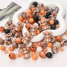 24/29pcs Colorful Cute Bear Silicone Bead Set, DIY Creative Bracelets, Necklaces, Pendants And Craft Projects - Multicolor - View 8
