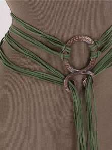 1pc Plus Size Knotted Rope Belt, Suitable For Women, Nordic Witch Waist Chain, Troll Diagonal Waist Belt, Shaman Pagan Viking Accessory, Renaissance Fair Boho Waist Rope - A - View 9