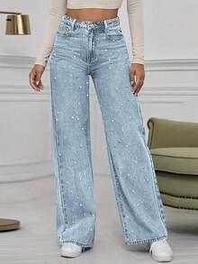 Women's Jeans - Light Wash - View 2