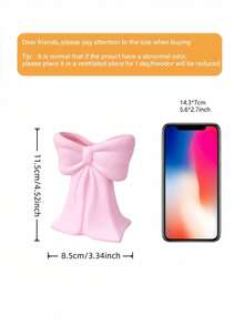 1pc Plastic Bowknot Vase, Cute And Beautiful Decorative Vase, Suitable For Placing On Living Room Table Or Bookshelf - Multicolor - View 3