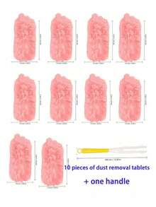 20/10/1 Pack 360° Double-Sided Disposable Dusting Wipes, Electrostatic Microfiber Duster, Suitable For Furniture, Home, Car, Office, Party And Daily Use Multi-Surface Cleaning Dusting Paper, Back To School Season, Graduation Season Essential - Pink - View 15