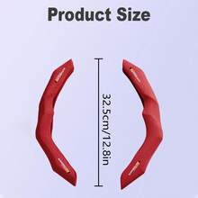 1pair All-Season Car Steering Wheel Cover Anti-Slip Breathable Auto Interior Decor - Multicolor - View 2