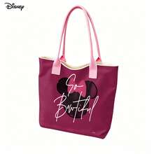 Túi xách tay và đeo vai đựng laptop Minnie Mouse của Disney, túi đeo vai in hình "So Bowtiful" dễ thương, thích hợp sử dụng hàng ngày. - trắng - Xem 4