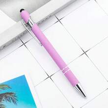 Bộ 6/24 bút bi kim loại thanh lịch, viết trơn tru trên màn hình cảm ứng, đồ dùng văn phòng phẩm cho học sinh/doanh nghiệp, quà tặng ngày lễ, mùa tựu trường, mực đen. - Bộ - Xem 5