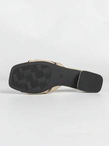 Giày sandal cao gót nữ, sandal đế dày thời trang phối màu, sandal mũi vuông phối màu phong cách thường ngày đi biển, sandal công sở và đi làm. - Nhiều màu - Xem 6