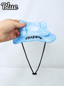 Personalized Cute Polyester Pet Hat, Customizable Text, Open Ear Design, Anti-Drop, Adjustable, Suitable For Cats And Dogs, Father's Day, Pet Lovers, Suitable For Small Pets To Wear Outdoors All Year Round - Multicolor - View 12