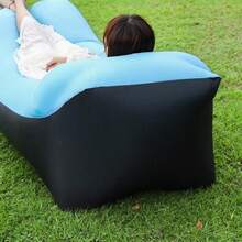 1 Pc New Outdoor Inflatable Sofa Mattress, Suitable For Outdoor Music Festivals, Portable Seat Cushions, Camping, Lazy Naps, Beds, Beach Use. Inflatable Bed, No Batteries Required - Có gối - Xem 6