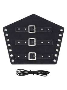 1 chiếc vòng tay da PU nam, kiểu dáng retro punk, phụ kiện cosplay Halloween/Lễ hội hóa trang. - phong cách 1 - Xem 2