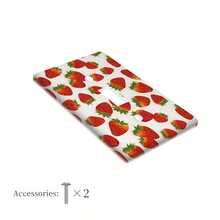 1 Stück Erdbeermuster Wandplatte, dekorativer Lichtschalterrahmen, 1-fach/2-fach, ohne Strom oder Batterie, geeignet für Küche, Bad, Schlafzimmer, Wohnzimmer, Erdbeere Küchendekoration - Mehrfarbig - Übersicht 11