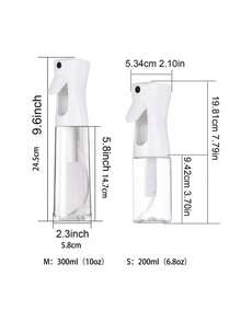 200/300ml Transparent Reusable Hair Spray Bottle, Shampoo Spray Bottle, Barber Styling Spray Bottle, Multi-Function Sprayer For Hair Salon, Home Daily Use, Holiday And Seasonal Gift - Multicolor - View 3