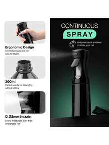 Bộ dụng cụ tạo kiểu tóc 1/2/3/4/5/6/7 món, phiên bản mới, lược 9 hàng, mũ ngủ bằng satin (thiết kế in hình kỳ lân), lược gỡ rối hình kỳ lân hoạt hình dành cho người lớn và bé gái, lược chải phồng, lược đuôi chuột, lược viền tóc dùng cho tạo kiểu tóc, salon, tiệm cắt tóc (màu đen), du lịch, sinh nhật. - Nhiều màu - Xem 5