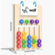 4pcs Wooden Multi-Function Maze Game, Children's Letter & Color Matching Logic Thinking Interactive Toy, Holiday Gift For Kids - Multicolor - View 8