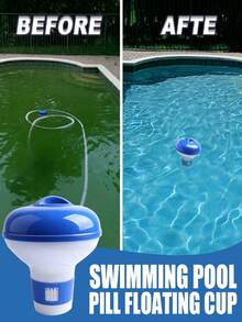 Dispositivo flotante para piscina de verano, dispositivo flotante efervescente para piscinas domésticas y de hotel, ligeramente talla grande pequeño, consulte el tamaño real, gracias por su comprensión - A - Ver 7