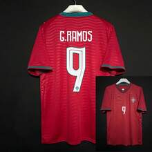 2026 World Cup Portugal Home Jersey, Red Wave, Breathable Quick-Dry Fan Shirt - Số 9 - Xem 3
