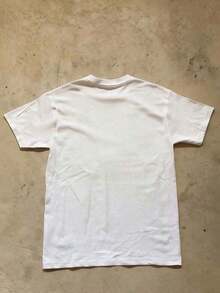 Camiseta de manga corta ajustada para mujer con estampado de tinta blancaPure-Cotton - Blanco 2 - Ver 3